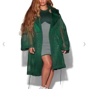 Adidas Ivy Park Mesh Jacket Dark Green